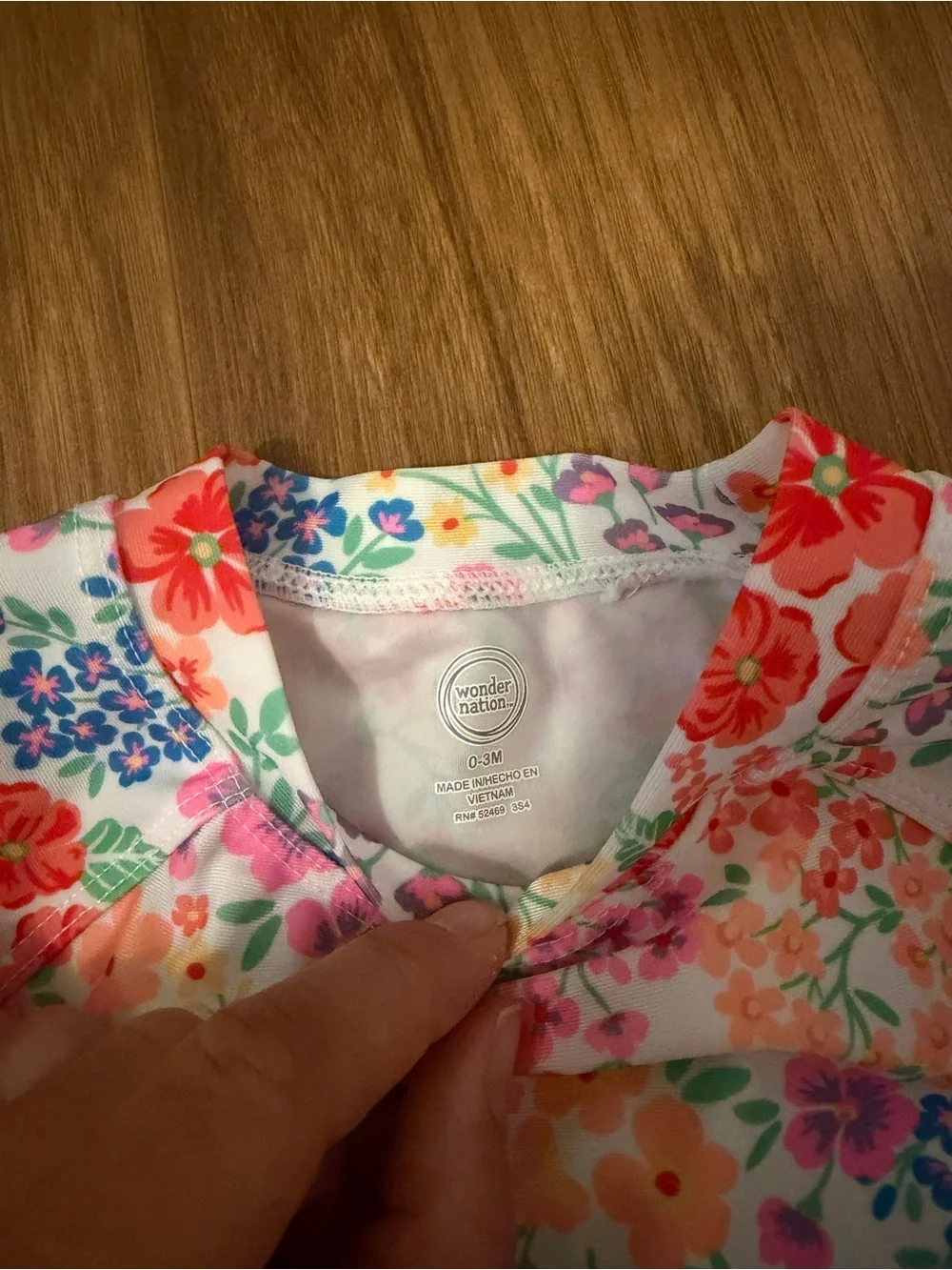 wonder nation Floral Long-Sleeve Rashguard Set in Pink